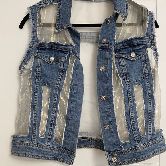 LIU-JO/Size M-L/Denim Vest/Worn once - Picture 10 of 11